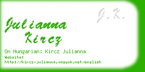 julianna kircz business card